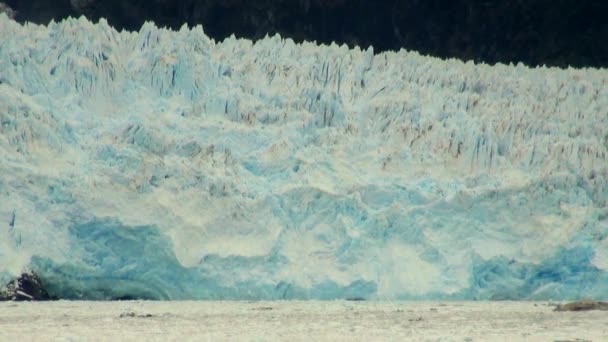 Cile - Paesaggio del ghiacciaio Amalia — Video Stock