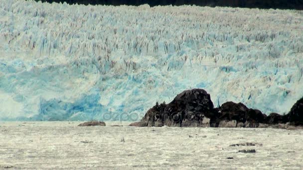 Chile - amalia glaciären landskap — Stockvideo