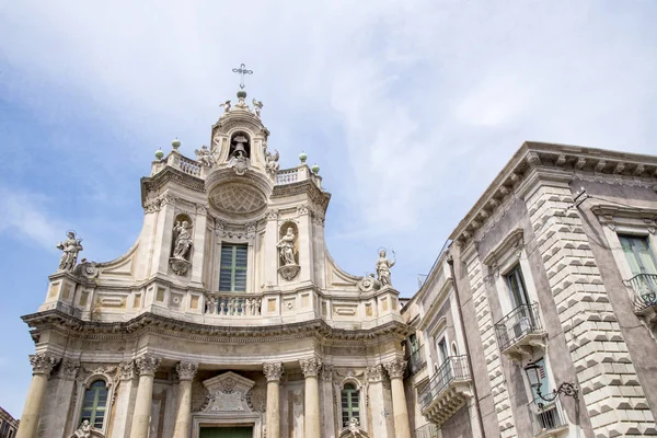 Bazilika della Collegiata, Catania, Sicilya, İtalya — Stok fotoğraf