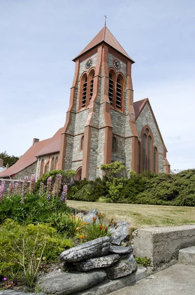 Catedral da Igreja de Cristo - Port Stanley Imagem De Stock