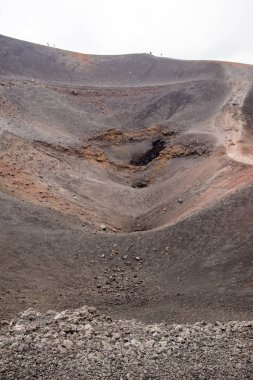 Volkanik kayalar - Etna Dağı Sicilya
