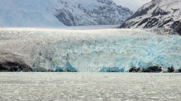 Чили - ландшафт ледника Амалия — стоковое видео