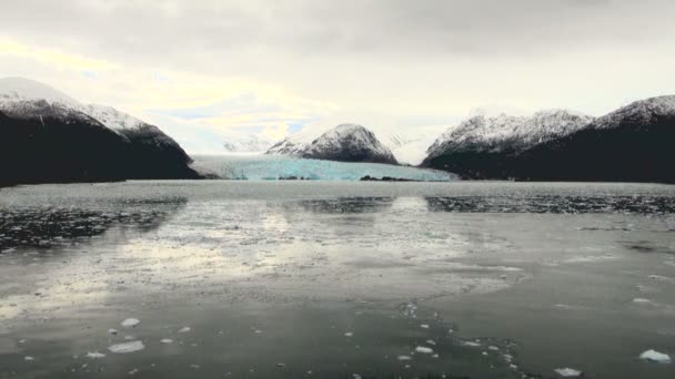 Chile - amalia Gletscherlandschaft — Stockvideo