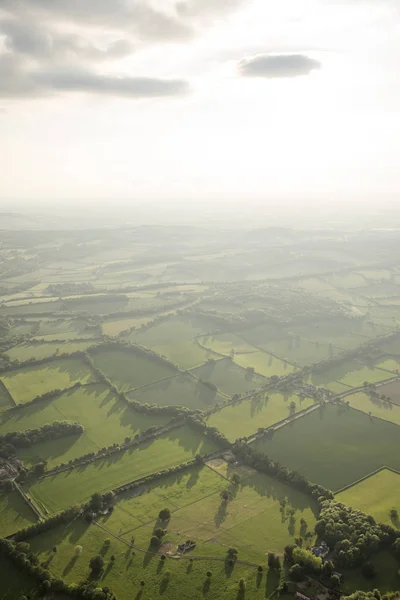 Flygfoto över Buckinghamshire landskap — Stockfoto