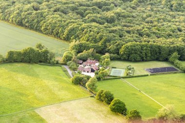 Buckinghamshire manzara havadan görünümü
