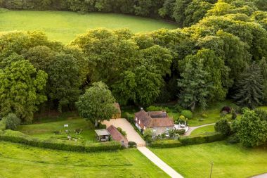Buckinghamshire manzara havadan görünümü