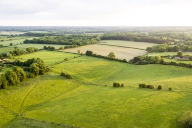 Aerial view of Buckinghamshire Landscape clipart