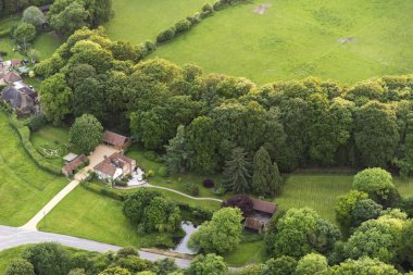 Buckinghamshire manzara havadan görünümü