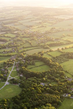 Buckinghamshire manzara havadan görünümü