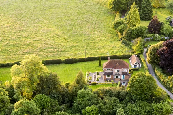 Widok z lotu ptaka krajobraz Buckinghamshire — Zdjęcie stockowe
