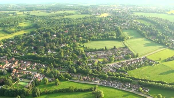 Vista Aérea Del Paisaje Buckinghamshire Vista Aérea Del Paisaje Buckinghamshire — Vídeos de Stock