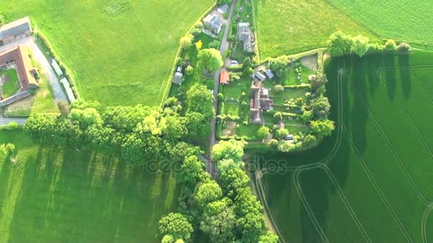 Luftaufnahme Von Buckinghamshire Landschaft Luftaufnahme Von Buckinghamshire Landschaft Vereinigtes Königreich — Stockvideo
