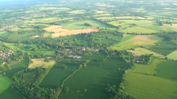 Luftaufnahme Von Buckinghamshire Landschaft Luftaufnahme Von Buckinghamshire Landschaft Vereinigtes Königreich — Stockvideo