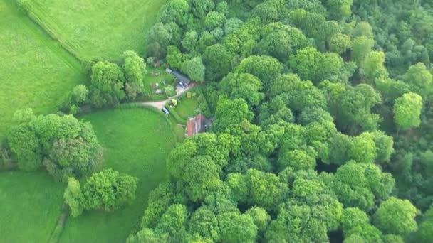 Légifelvételek Buckinghamshire Táj Antenna Nézete Buckinghamshire Táj Egyesült Királyság Hot — Stock videók