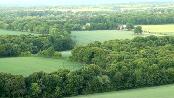 Vista Aérea Del Paisaje Buckinghamshire Vista Aérea Del Paisaje Buckinghamshire — Vídeo de stock