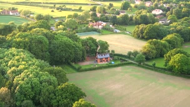 Widok Lotu Ptaka Krajobraz Buckinghamshire Lotnicze Widok Krajobraz Buckinghamshire Wielka — Wideo stockowe