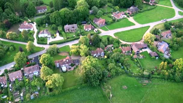 Vista Aérea Del Paisaje Buckinghamshire Vista Aérea Del Paisaje Buckinghamshire — Vídeo de stock