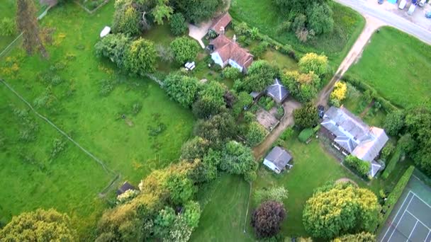 Εναέρια Άποψη Του Τοπίου Buckinghamshire Εναέρια Θέα Τοπίο Buckinghamshire Ηνωμένο — Αρχείο Βίντεο