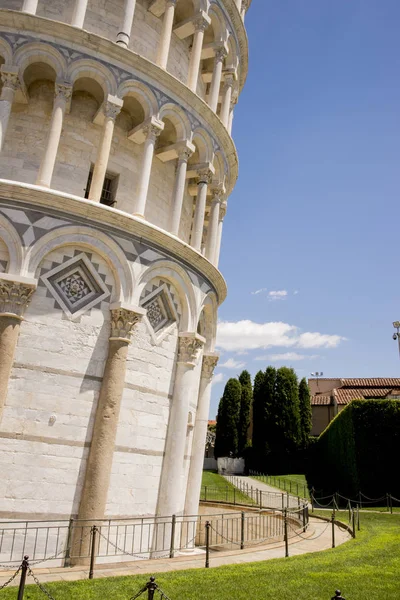 Destino Europeu Viagens Pisa Toscana Itália Torre Inclinada Pisa Perto — Fotografia de Stock