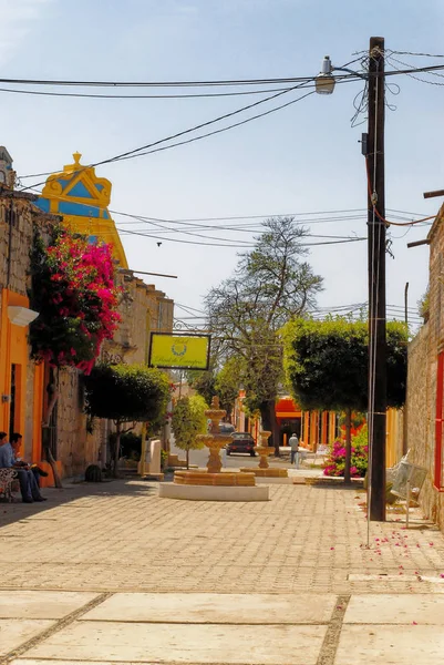 View of a historic colonial street in Loreto — Stock Photo, Image