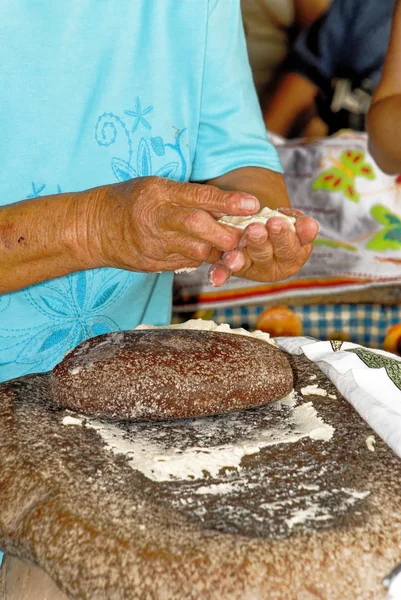 Making tortillas in El Fuerte - Mexico — ストック写真