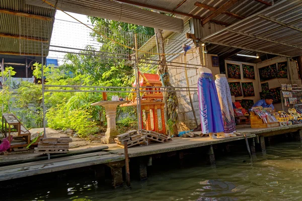 Damnoen Saduak Mercado Flutuante - Tailândia — Fotografia de Stock