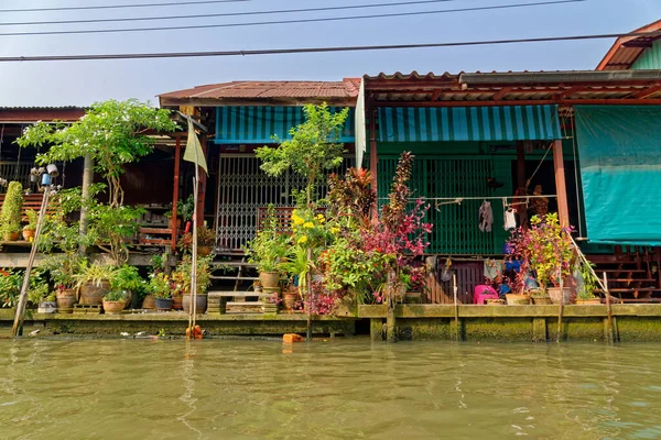 Damnoen saduak schwimmender Markt - Thailand — Stockfoto