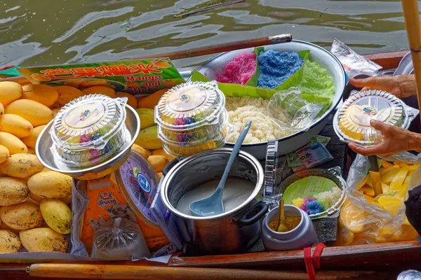 Damnoen Saduak Floating Market -泰国 — 图库照片