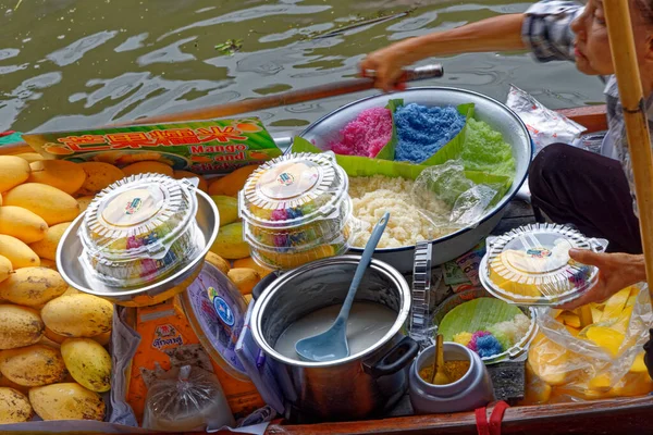 Damnoen Saduak Floating Market -泰国 — 图库照片