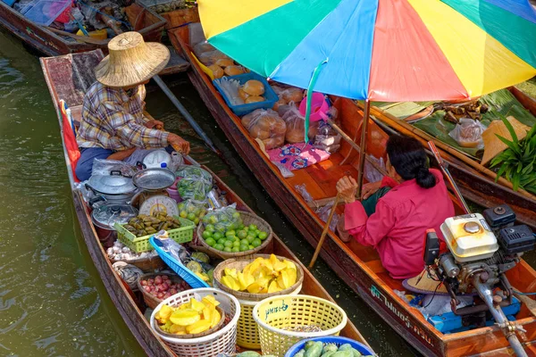 Marché flottant Tha Kha - Bangkok - Thaïlande — Photo