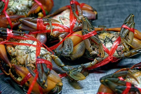 Verse Krabben Ijs Koop Een Thailand Street Market — Stockfoto