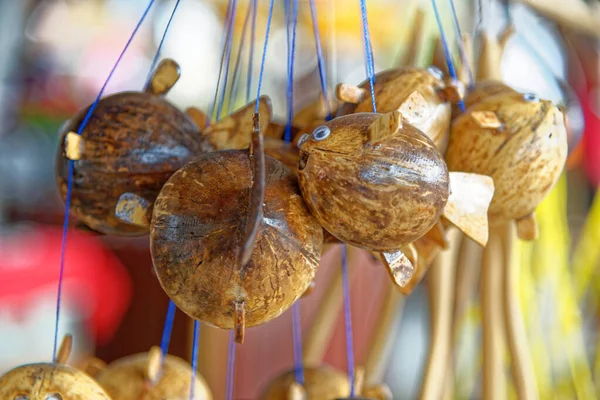 Kokosnöt Frukt Hantverk Gatumarknad Bangkok Thailand — Stockfoto