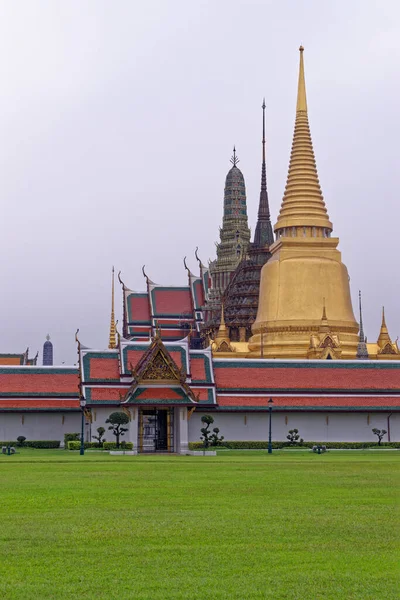 Panteão Real Histórico Templo Budista Wat Phra Kaew Grande Palácio — Fotografia de Stock