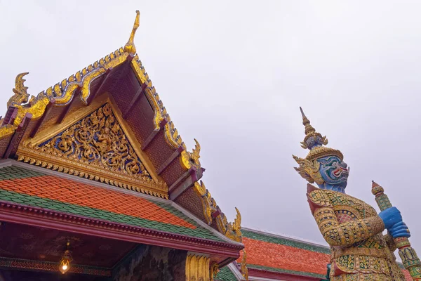 Panteón Real Histórico Templo Budista Wat Phra Kaew Gran Palacio — Foto de Stock