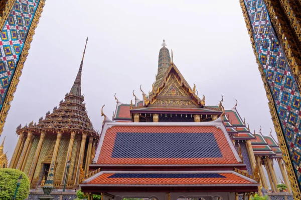 Panteão Real Histórico Templo Budista Wat Phra Kaew Grande Palácio — Fotografia de Stock