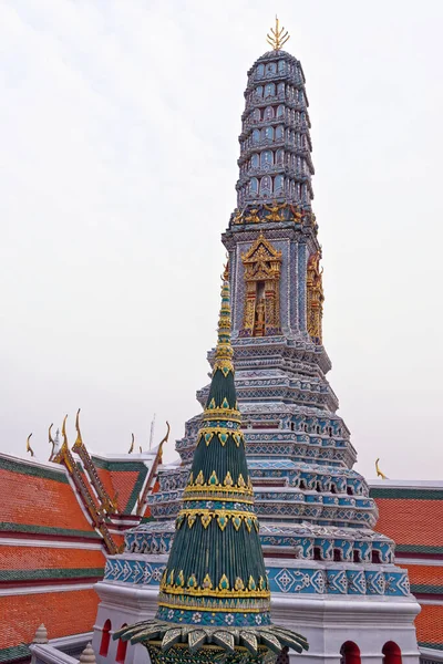 Panteão Real Histórico Templo Budista Wat Phra Kaew Grande Palácio — Fotografia de Stock