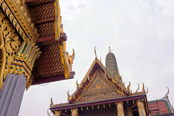 Panteão Real Histórico Templo Budista Wat Phra Kaew Grande Palácio — Fotografia de Stock