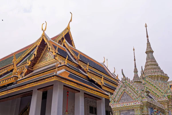 Panteão Real Histórico Templo Budista Wat Phra Kaew Grande Palácio — Fotografia de Stock