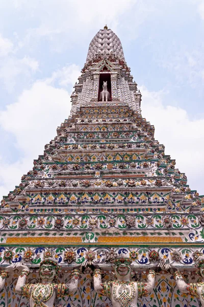 Wat Pho Temple Reclining Buddha Temple Site Chedis Bangkok Thailand — Stock Photo, Image