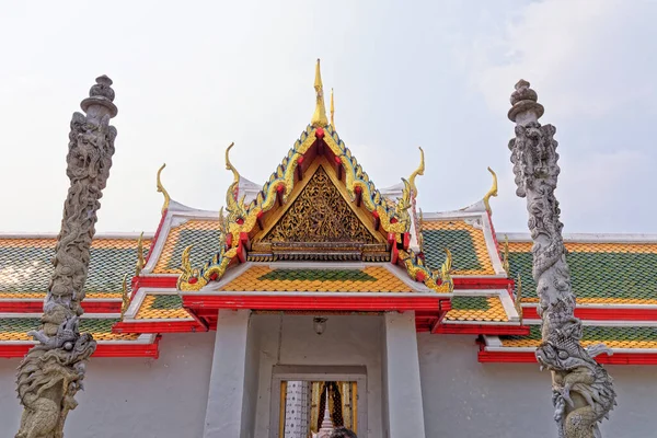 Wat Pho Temple Reclining Buddha Local Templo Chedis Bangkok Tailândia — Fotografia de Stock