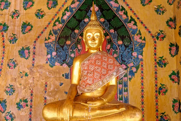 Bangkok Thajsko Socha Buddha Chrámovém Komplexu Wat Pho — Stock fotografie