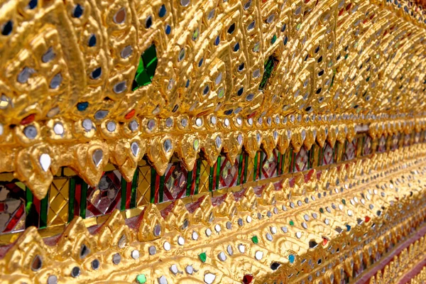 Detail Der Dekorativen Keramik Tempelkomplex Wat Pho Liegender Buddha Thailand — Stockfoto