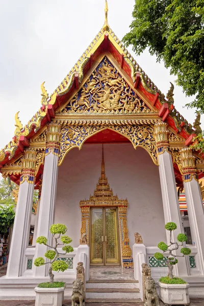 Wat Pho Temple Reclining Buddha Local Templo Chedis Bangkok Tailândia — Fotografia de Stock