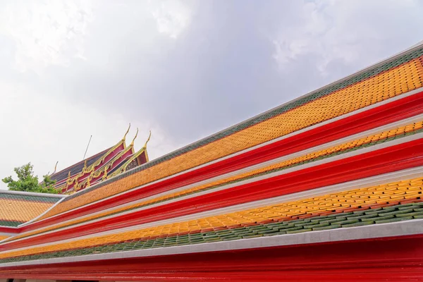 Temple Wat Pho Bouddha Couché Site Temple Chedis Bangkok Thaïlande — Photo
