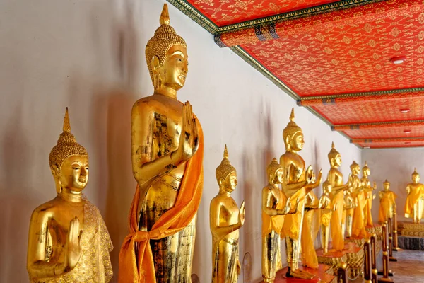 Bangkok Tailândia Estátua Buda Wat Pho Reclinando Buda Templo Complexo — Fotografia de Stock