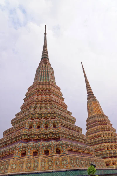 Wat Pho Temple Reclining Buddha Temple Site Chedis Bangkok Thailand — 스톡 사진