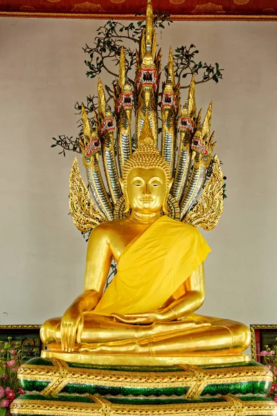 Бангкок Таиланд Статуя Будды Храмовом Комплексе Ват Пхо — стоковое фото
