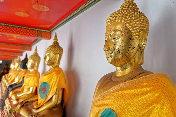 Bangkok Tailândia Estátua Buda Wat Pho Reclinando Buda Templo Complexo — Fotografia de Stock