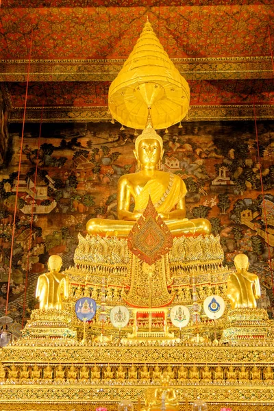 Bangkok Thailand Statue Buddha Wat Pho Reclining Buddha Temple Complex — Stock Photo, Image