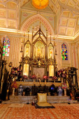 Wat Niwet Thammaprawat Gotik Tapınağı, Ayutthaya, Tayland - 21 Ocak 2020